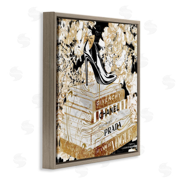 Stupell Industries Ziwei Li | Black Heels On Golden Books