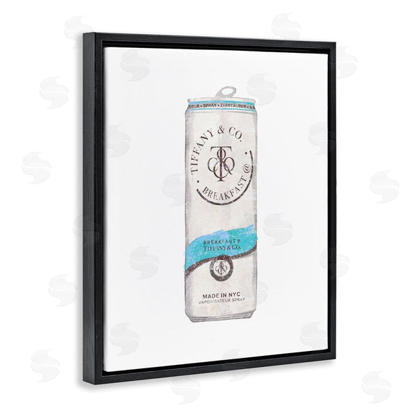 Stupell Industries Ziwei Li | Blue Designer Fashion Emblem Beverage Can Illustration Wall Art