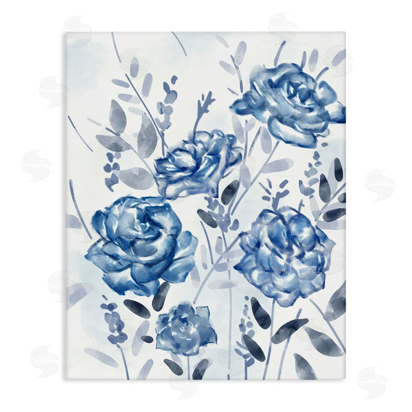 stupell industries Ziwei Li | Blue Rose Garden Abstract Toile Florals