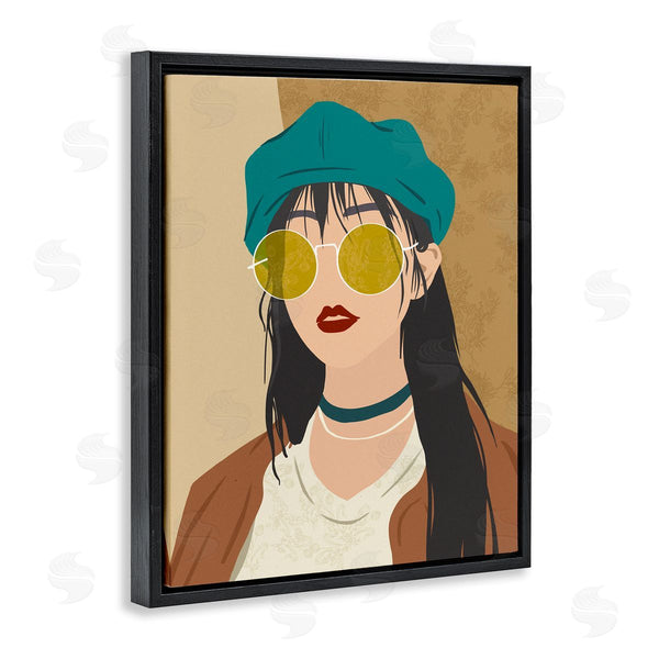 Stupell Industries Ziwei Li | Boho Fashion Girl Portrait Wall Art