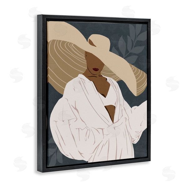 Stupell Industries Ziwei Li | Boho Sun Hat Botanical Leaf Wall Art