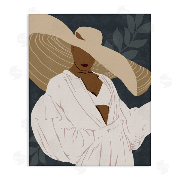 stupell industries Ziwei Li | Boho Sun Hat Botanical Leaf Wall Art
