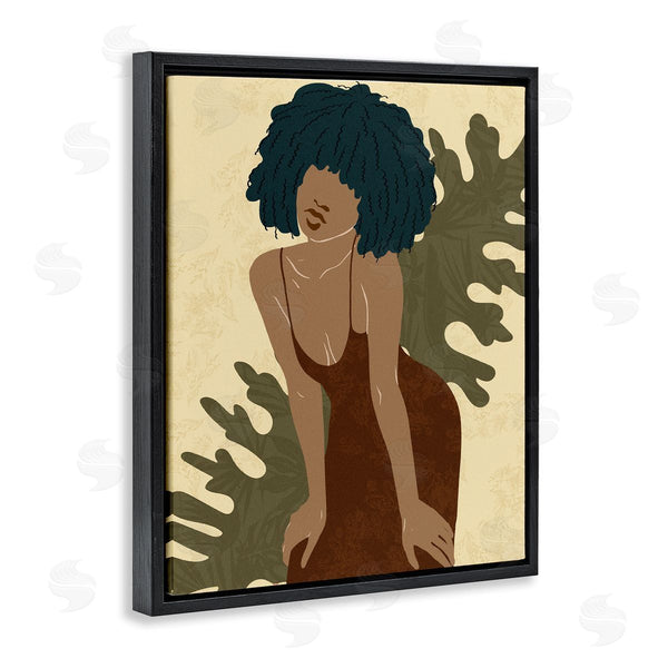 Stupell Industries Ziwei Li | Boho Woman Botanical Leaf Wall Art