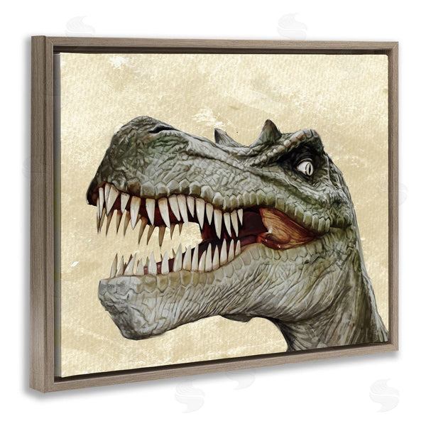 Stupell Industries Ziwei Li | Bold T-Rex Dinosaur Portrait