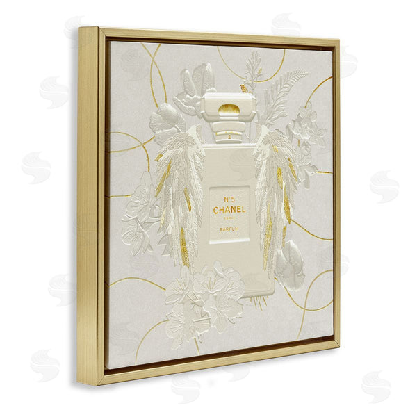 Stupell Industries Ziwei Li | Bright Glam Fashion Bottle White Florals