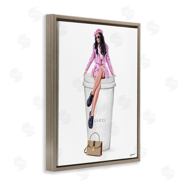 Stupell Industries Ziwei Li | Brunch Coffee Fashionista Wall Art