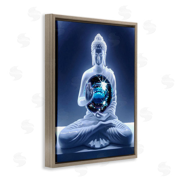 Stupell Industries Ziwei Li | Buddha With Disco Ball Wall Art