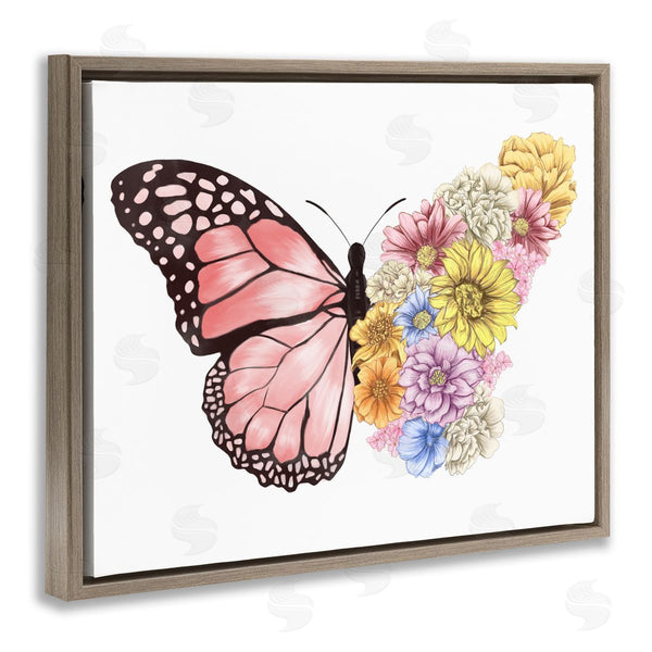 Stupell Industries Ziwei Li | Butterfly Floral Bouquet Wing