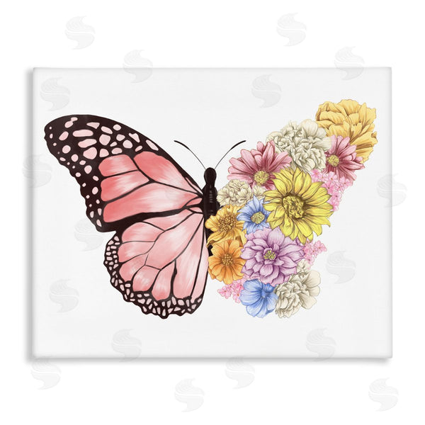 stupell industries Ziwei Li | Butterfly Floral Bouquet Wing