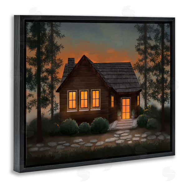Stupell Industries Ziwei Li | Cabin Woods Country Landscape