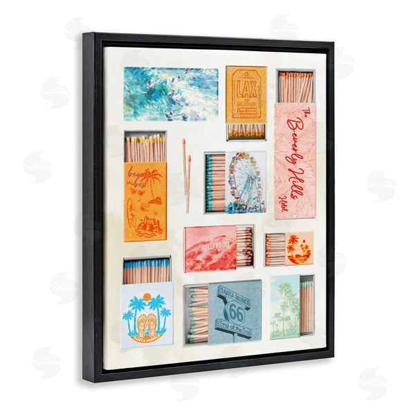 Stupell Industries Ziwei Li | California Beach Matchboxes Wall Art