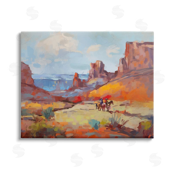 stupell industries Ziwei Li | Canyon Cowboys Painting Wall Art