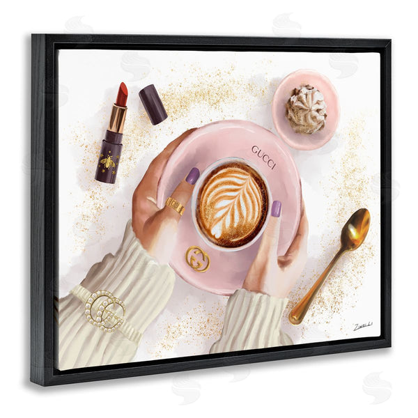 Stupell Industries Ziwei Li | Cappuccino Art With Fashion Accent