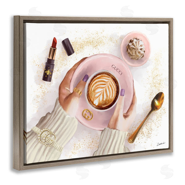 Stupell Industries Ziwei Li | Cappuccino Art With Fashion Accent