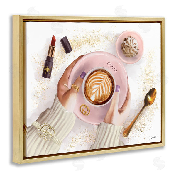 Stupell Industries Ziwei Li | Cappuccino Art With Fashion Accent