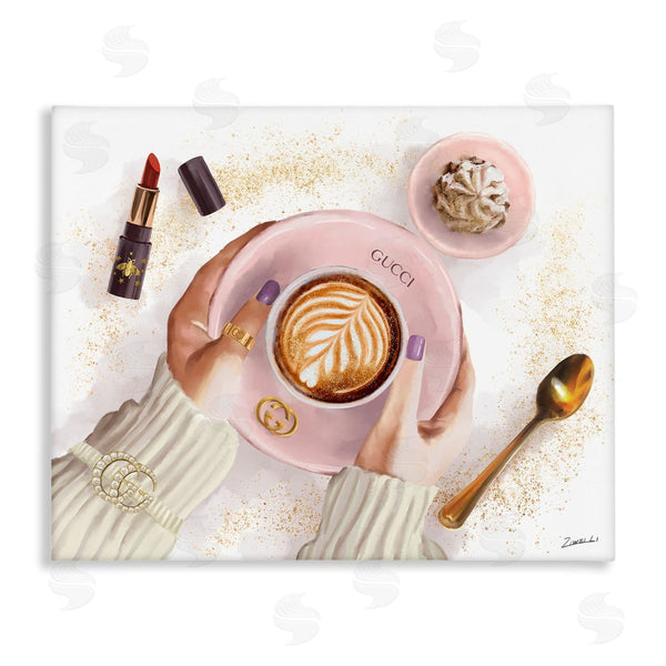 stupell industries Ziwei Li | Cappuccino Art with Fashion Accent