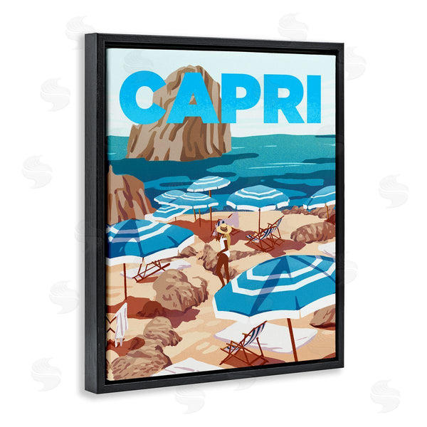 Stupell Industries Ziwei Li | Capri Italian Summer Beach Island