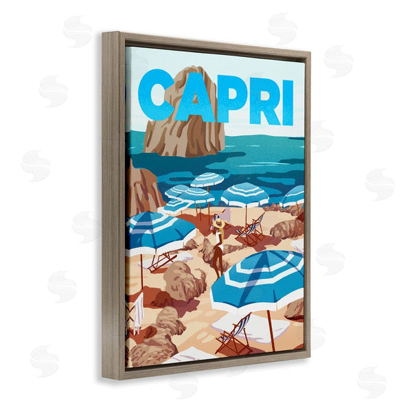 Stupell Industries Ziwei Li | Capri Italian Summer Beach Island
