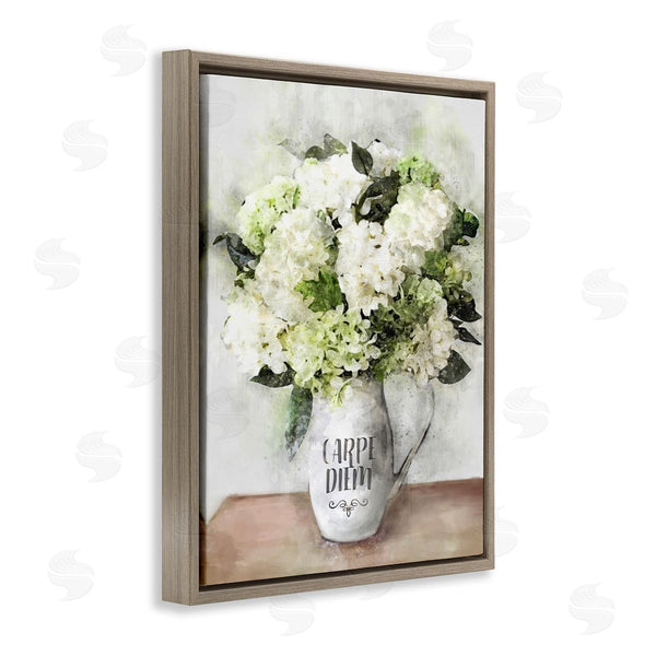 Stupell Industries Ziwei Li | Carpe Diem White Hydrangeas
