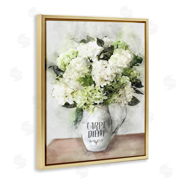 Stupell Industries Ziwei Li | Carpe Diem White Hydrangeas