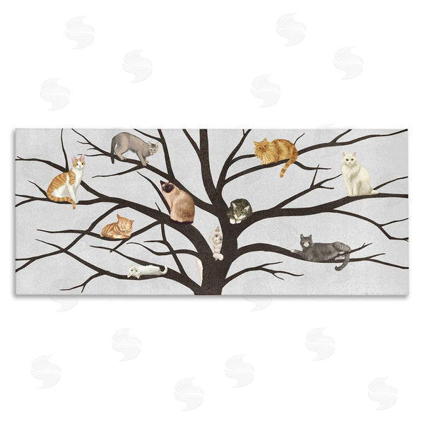 stupell industries Ziwei Li | Cats In Tree Pet Painting