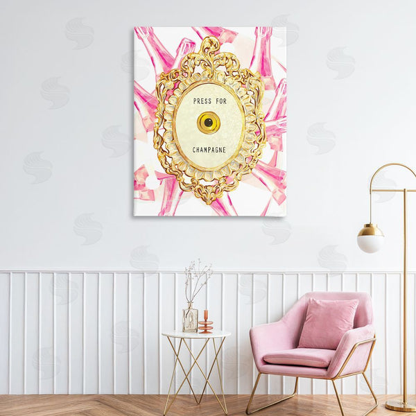 Stupell Industries Ziwei Li | Champagne Doorbell With Pattern Wall Art