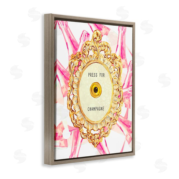 Stupell Industries Ziwei Li | Champagne Doorbell With Pattern Wall Art