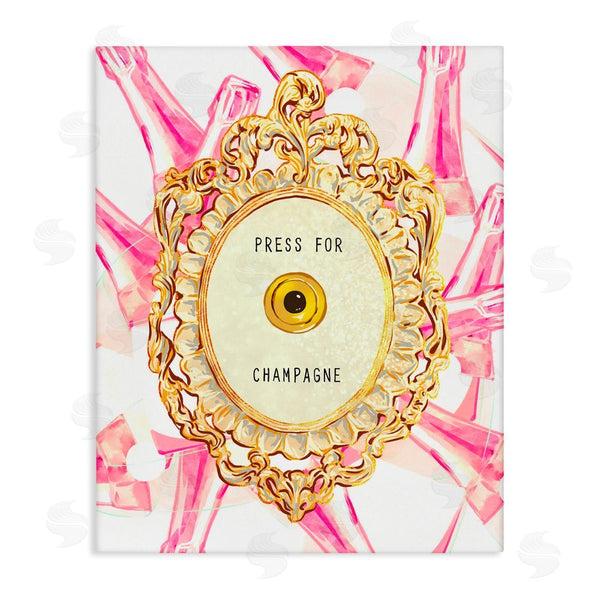 stupell industries Ziwei Li | Champagne Doorbell with Pattern Wall Art
