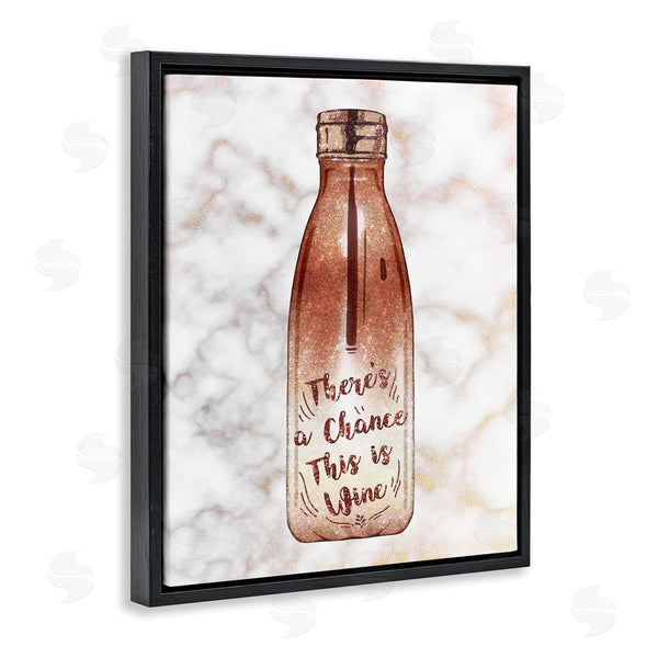 Stupell Industries Ziwei Li | Chance This Is Wine Funny Quote Fashion Bottle Wall Art