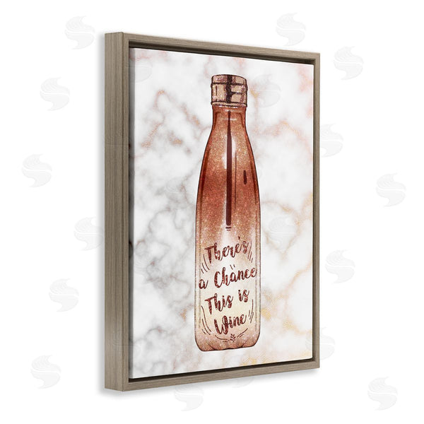 Stupell Industries Ziwei Li | Chance This Is Wine Funny Quote Fashion Bottle Wall Art