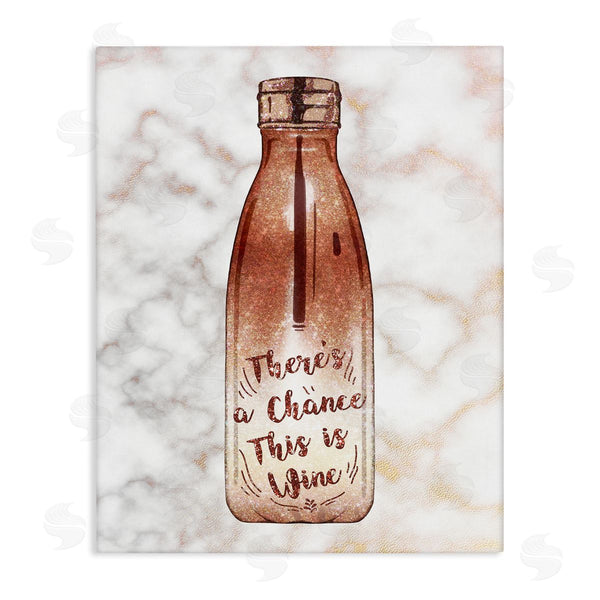 stupell industries Ziwei Li | Chance This Is Wine Funny Quote Fashion Bottle Wall Art