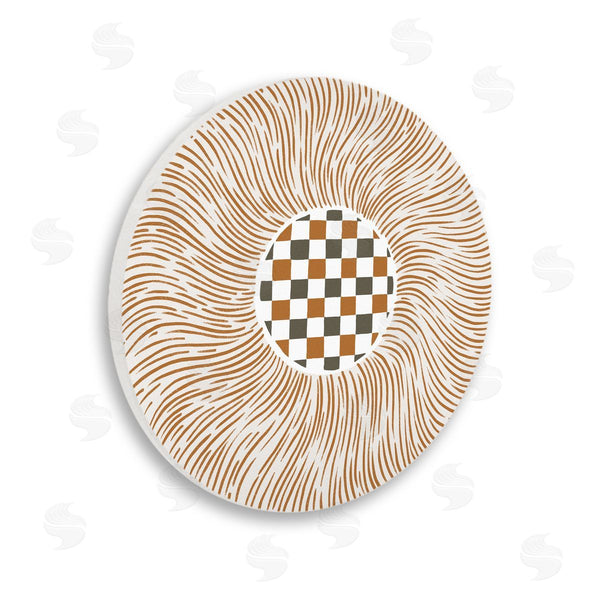 stupell industries Ziwei Li | Checkered Abstract Circle Wall Art