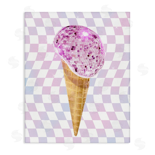 stupell industries Ziwei Li | Checkered Disco Ice Cream Wall Art