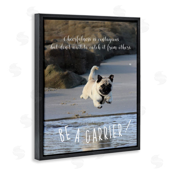 Stupell Industries Ziwei Li | Cheerfullness Is Contagious Dog