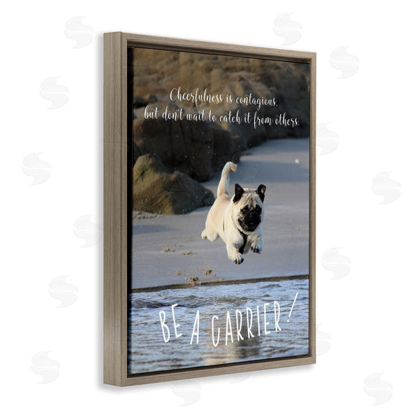 Stupell Industries Ziwei Li | Cheerfullness Is Contagious Dog