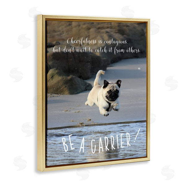 Stupell Industries Ziwei Li | Cheerfullness Is Contagious Dog