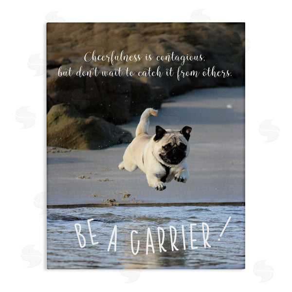 stupell industries Ziwei Li | Cheerfullness is Contagious Dog