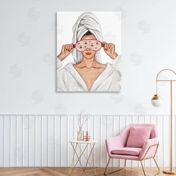 Stupell Industries Ziwei Li | Cherry Eye Mask Fashionista Wall Art