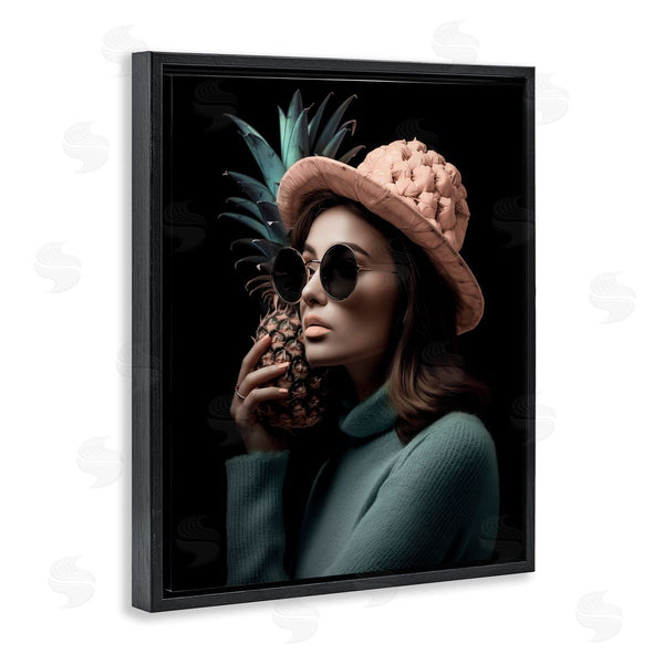 Stupell Industries Ziwei Li | Chic Girl With Pineapple