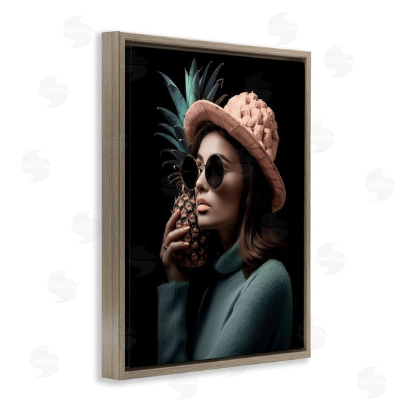 Stupell Industries Ziwei Li | Chic Girl With Pineapple