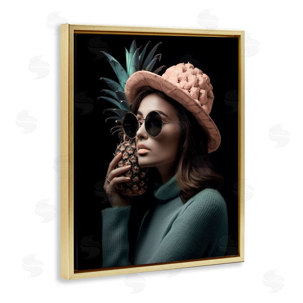 Stupell Industries Ziwei Li | Chic Girl With Pineapple