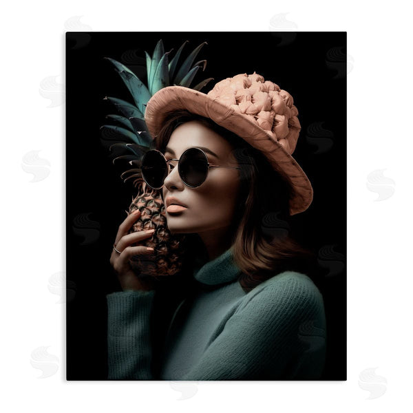 stupell industries Ziwei Li | Chic Girl with Pineapple