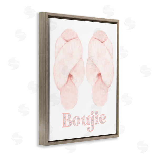 Stupell Industries Ziwei Li | Chic Luxury Slippers Glam Boujie Fashion Text Wall Art