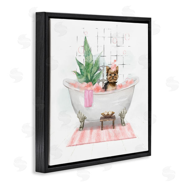 Stupell Industries Ziwei Li | Chic Yorkie Dog In Bubble Bath