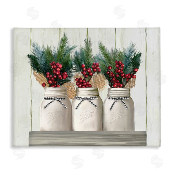 stupell industries Ziwei Li | Christmas Berry Bouquets