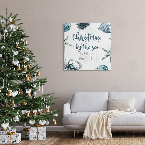 Stupell Industries Ziwei Li | Christmas By The Sea Nautical Wall Art