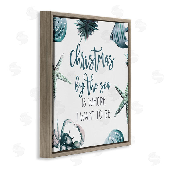 Stupell Industries Ziwei Li | Christmas By The Sea Nautical Wall Art