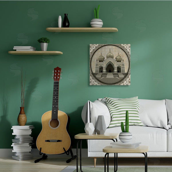 Stupell Industries Ziwei Li | Classic Islamic Architecture Geometric Arabesque Pattern Wall Art