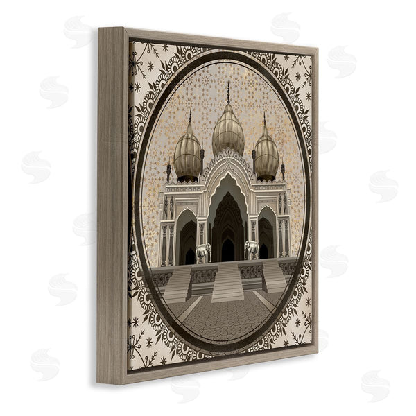 Stupell Industries Ziwei Li | Classic Islamic Architecture Geometric Arabesque Pattern Wall Art