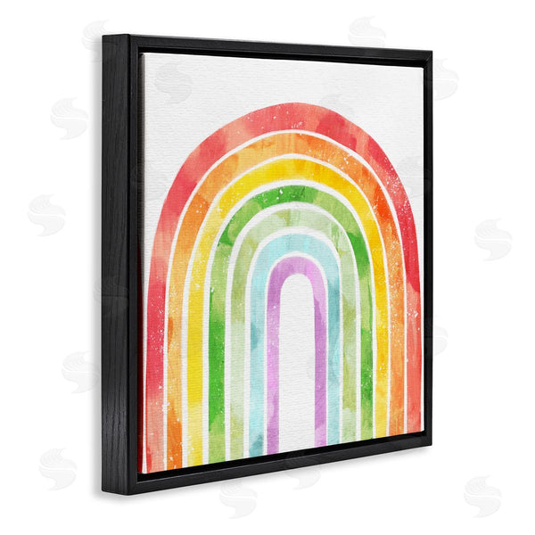 Stupell Industries Ziwei Li | Classic Rainbow Sky Distressed Arch Patterns Wall Art